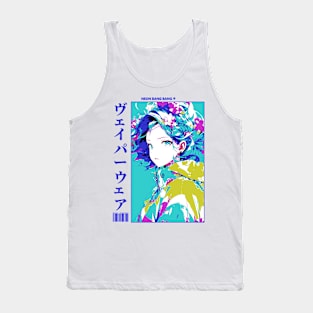 Japanese Anime and Manga Streetwear Geisha Girl Tank Top